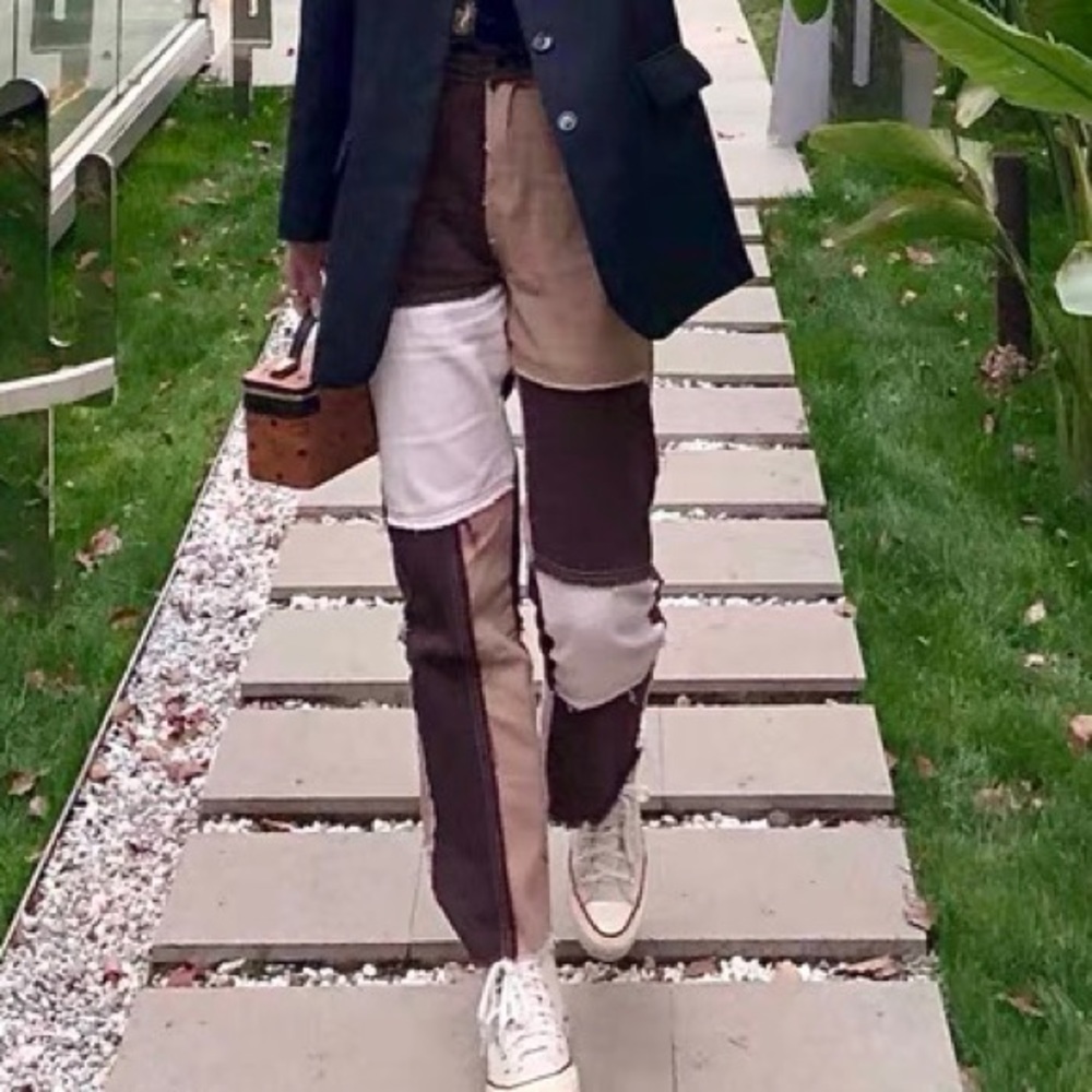 Multiple Color Block Jeans - image 5